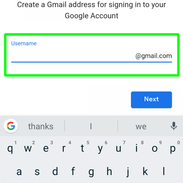 How to registry Gmail
