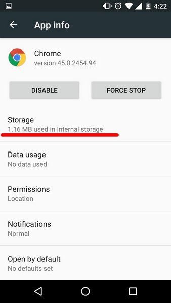 Remove cache on Android phone