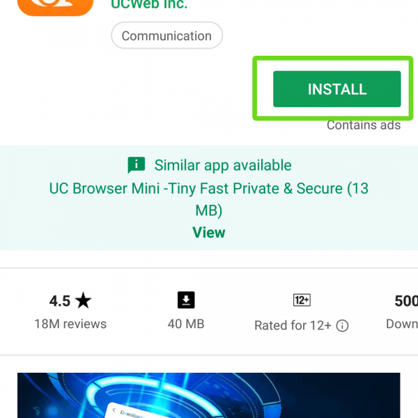 Uc browser Android