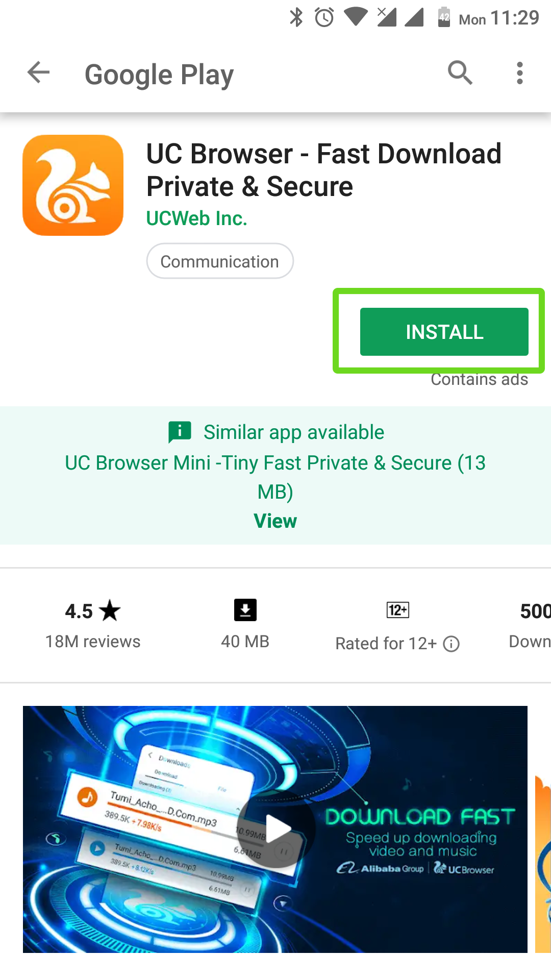 Block ads android » UC Browser Android » WTFFIX Helper