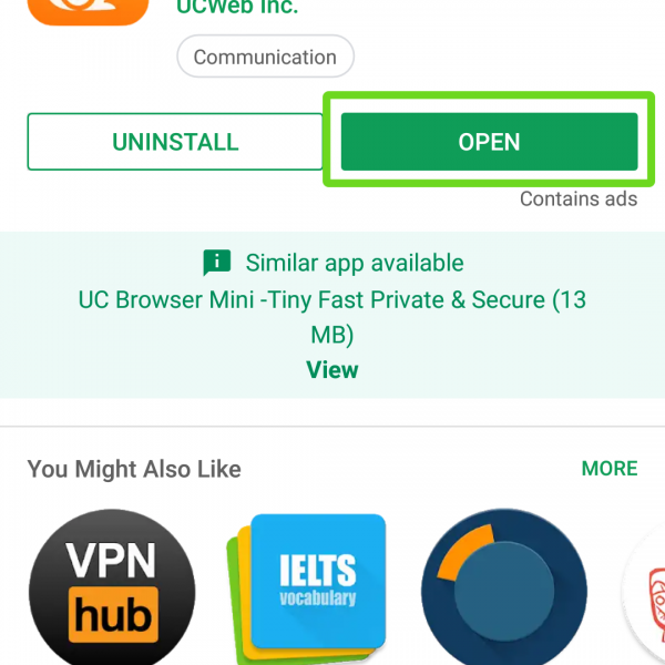 Uc browser Android
