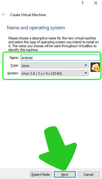 Android x86 emulator in VirtualBox