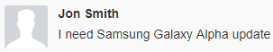 Samsung Galaxy Alpha update