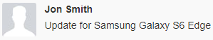 Samsung Galaxy S6 Edge update