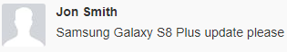 Samsung Galaxy S8 Plus update