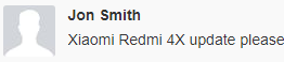 Xiaomi Redmi 4X update