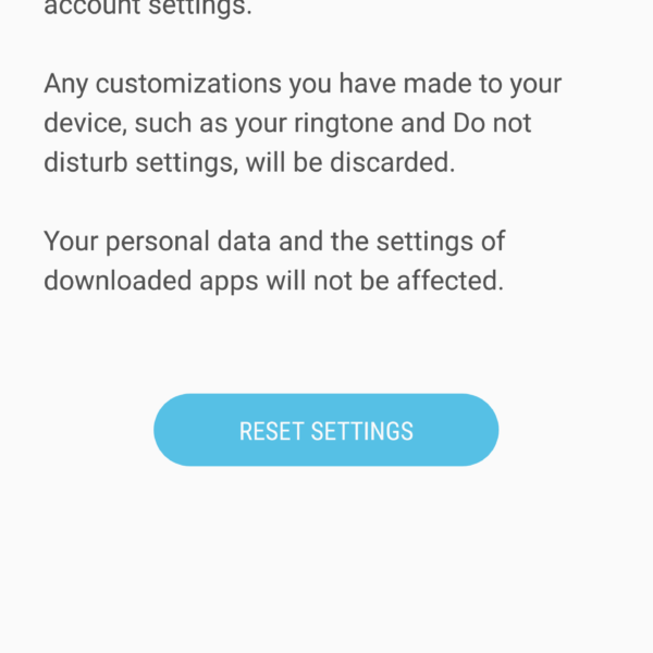 the phone does not connect to WiFi Reset network settings